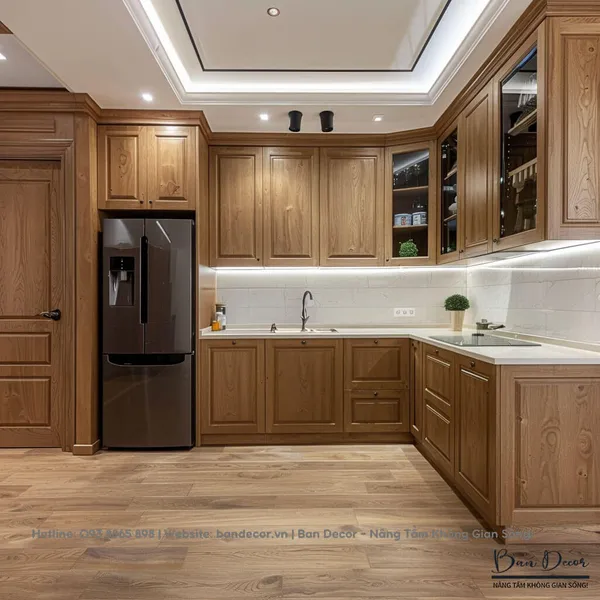 TỦ BẾP GỖ TỰ NHIÊN TN 16