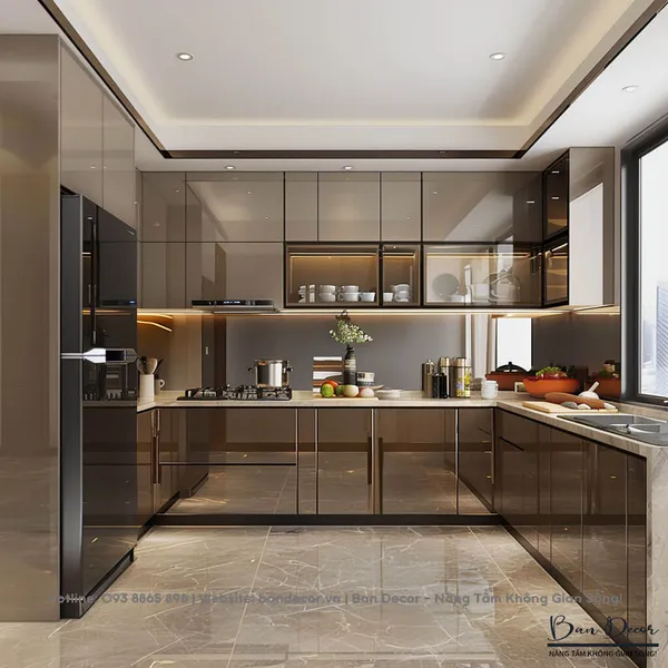 TỦ BẾP NHỰA CAO CẤP NC 17