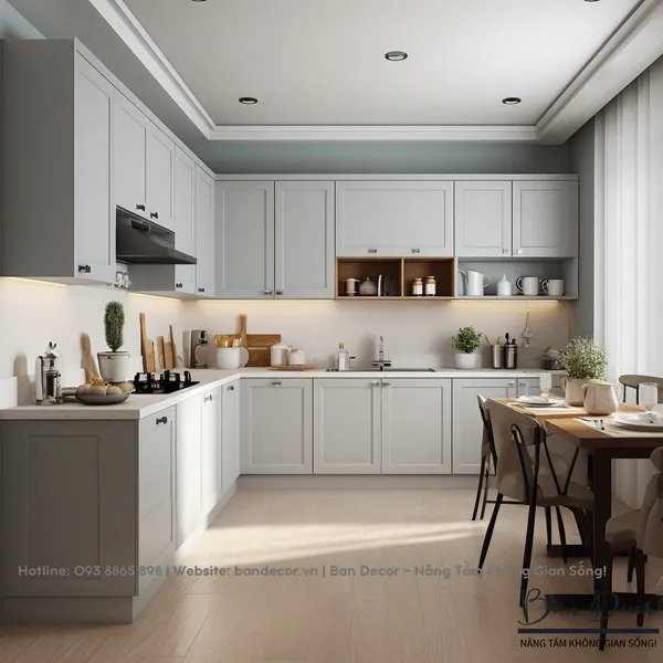 TỦ BẾP TÂN CỔ ĐIỂN CĐ 09