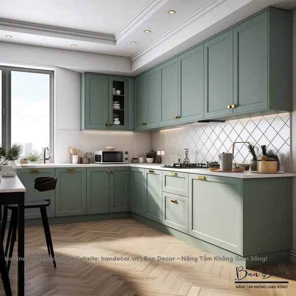 TỦ BẾP TÂN CỔ ĐIỂN CĐ 13