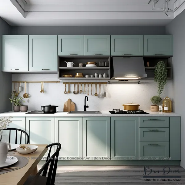 TỦ BẾP TÂN CỔ ĐIỂN CĐ 14