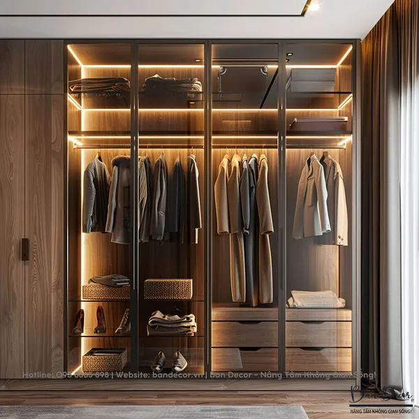 TỦ QUẦN ÁO CÁNH KÍNH CK 06