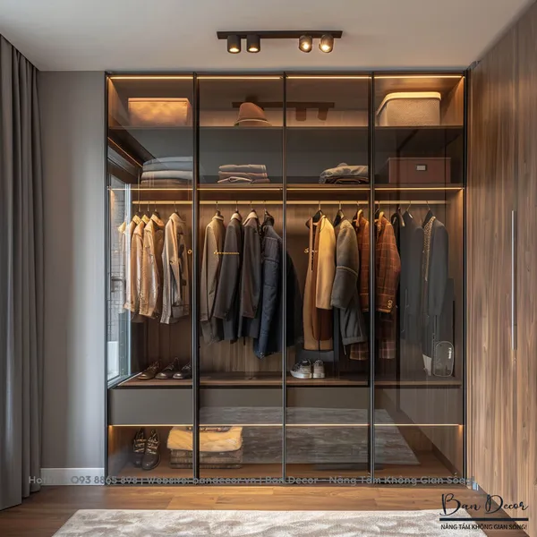TỦ QUẦN ÁO CÁNH KÍNH CK 08
