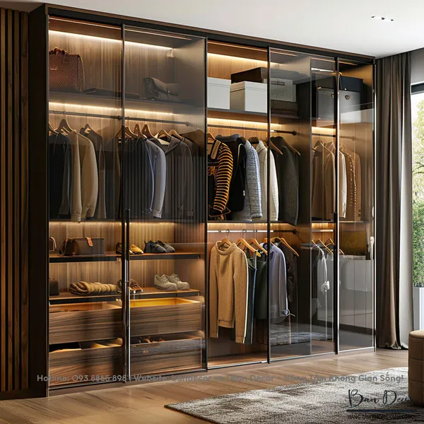 TỦ QUẦN ÁO CÁNH KÍNH CK 09