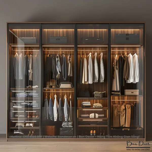 TỦ QUẦN ÁO CÁNH KÍNH CK 15