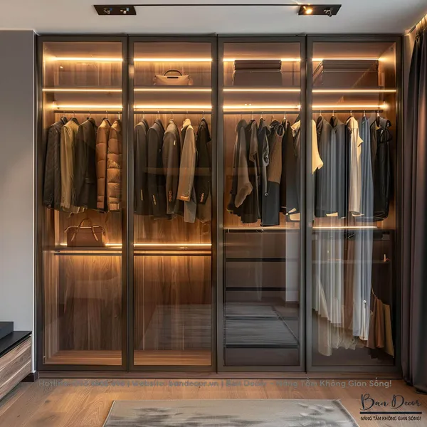 TỦ QUẦN ÁO CÁNH KÍNH CK 18