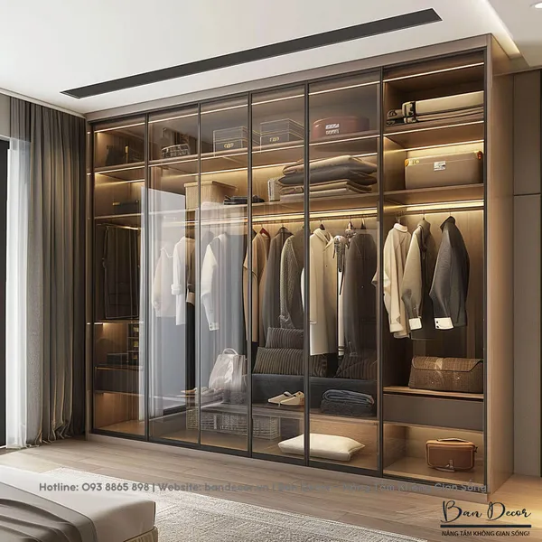 TỦ QUẦN ÁO CÁNH KÍNH CK 19