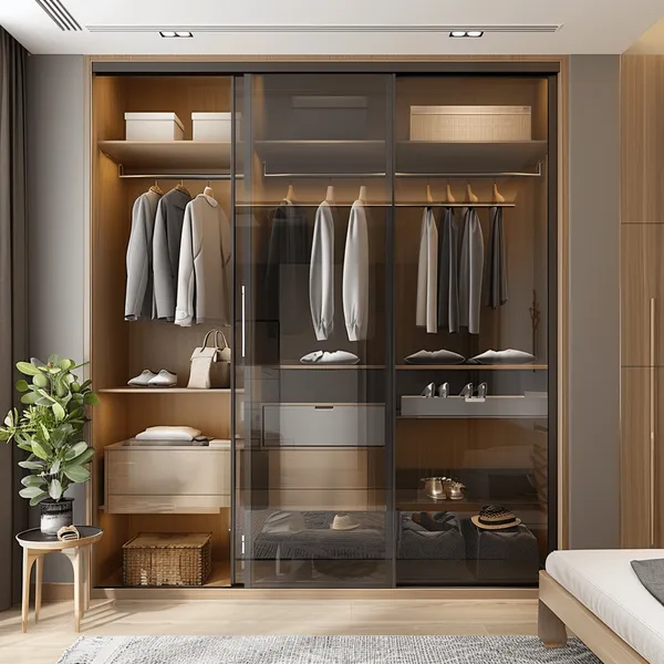 TỦ QUẦN ÁO CÁNH KÍNH LÙA KL 23