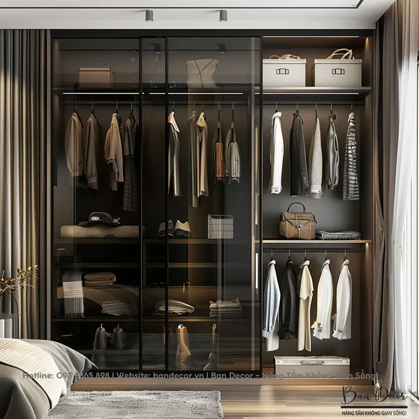 TỦ QUẦN ÁO CÁNH KÍNH LÙA KL 38