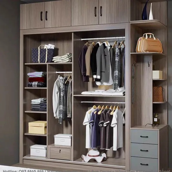 TỦ QUẦN ÁO GỖ CÔNG NGHIỆP CN 26