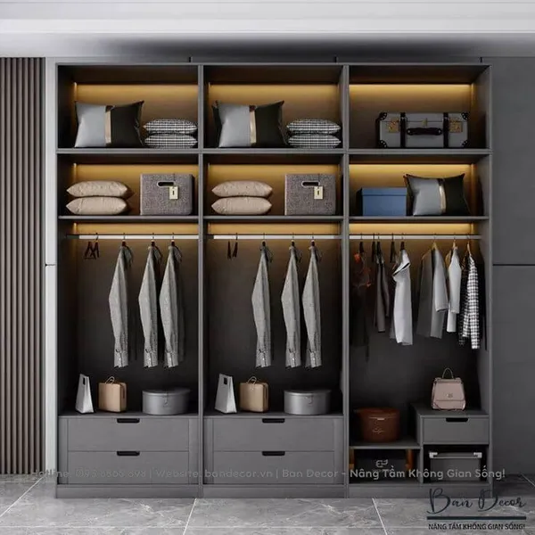 TỦ QUẦN ÁO GỖ CÔNG NGHIỆP CN 68