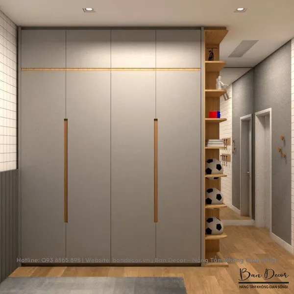 TỦ QUẦN ÁO GỖ CÔNG NGHIỆP CN 96