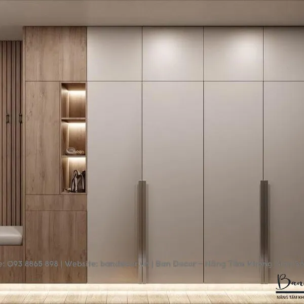 TỦ QUẦN ÁO GỖ CÔNG NGHIỆP CN 101