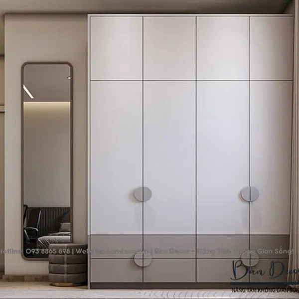 TỦ QUẦN ÁO GỖ CÔNG NGHIỆP CN 106