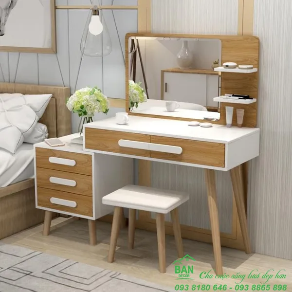 Bàn Phấn Trang Điểm Gỗ P263