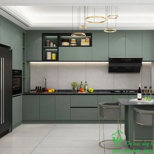 Tủ Bếp Chữ L Đẹp TL 014