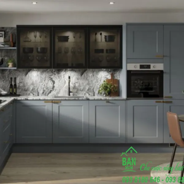 Tủ Bếp Chữ L Đẹp TL 015