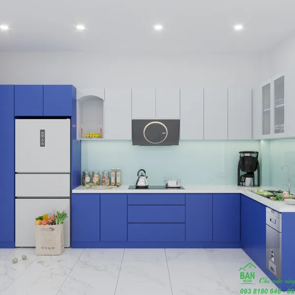 Tủ Bếp Chữ L Đẹp TL 019