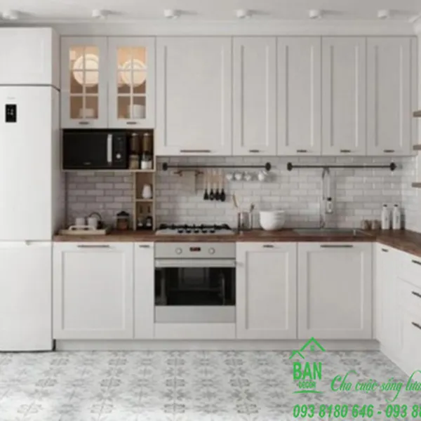 Tủ Bếp Chữ L Đẹp TL 021