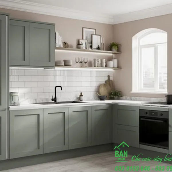 Tủ Bếp Chữ L Đẹp TL 022