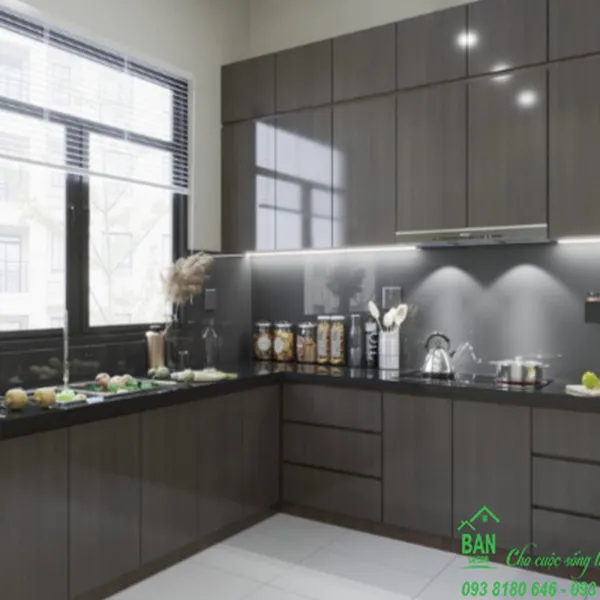 Tủ Bếp Chữ L Đẹp TL 025