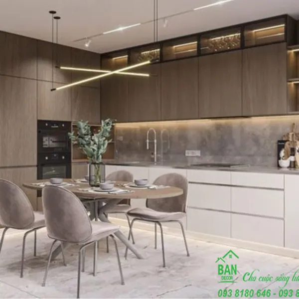 Tủ Bếp Chữ L Đẹp TL 026