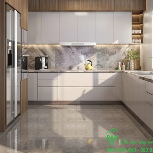 Tủ Bếp Chữ L Đẹp TL 027