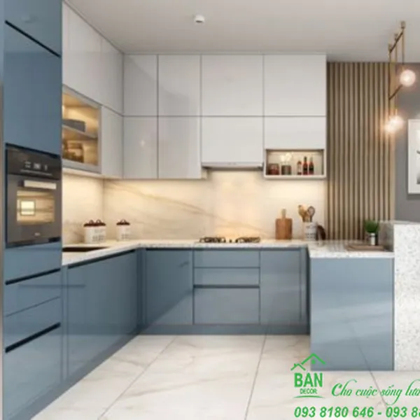 Tủ Bếp Chữ L Đẹp TL 032
