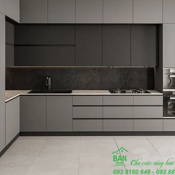 Tủ Bếp Chữ L Đẹp TL 041