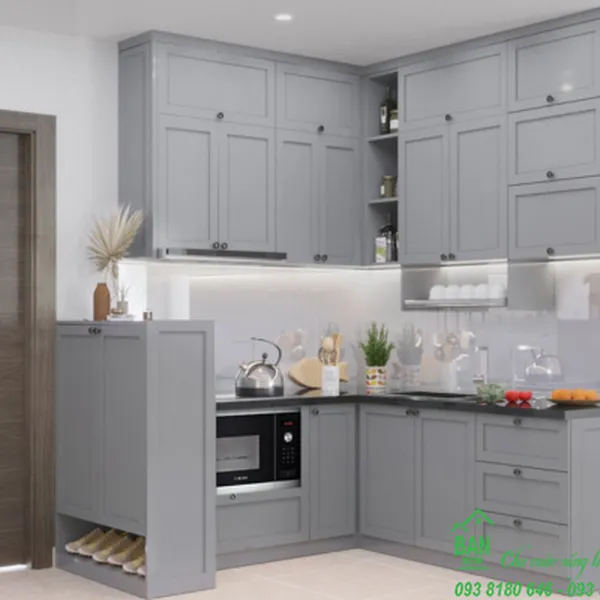 Tủ Bếp Chữ L Đẹp TL 052