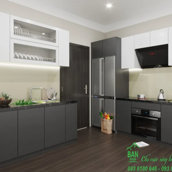 Tủ Bếp Chữ L Đẹp TL 053