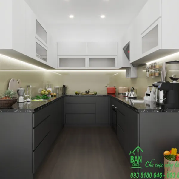Tủ Bếp Chữ L Đẹp TL 059