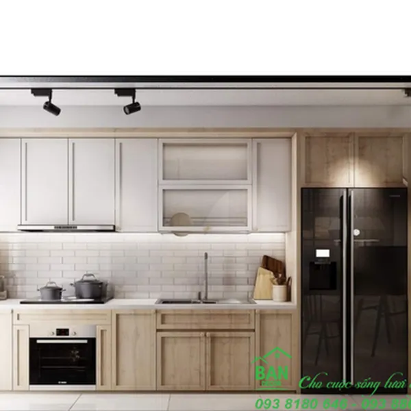 TỦ BẾP GỖ CÔNG NGHIỆP TB 547