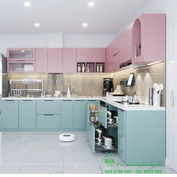  TỦ BẾP GỖ CÔNG NGHIỆP TB 561