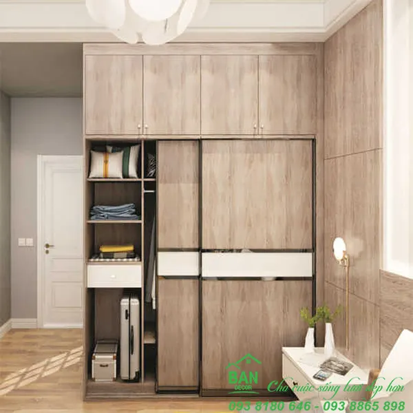 TỦ QUẦN ÁO CỬA LÙA CL 519