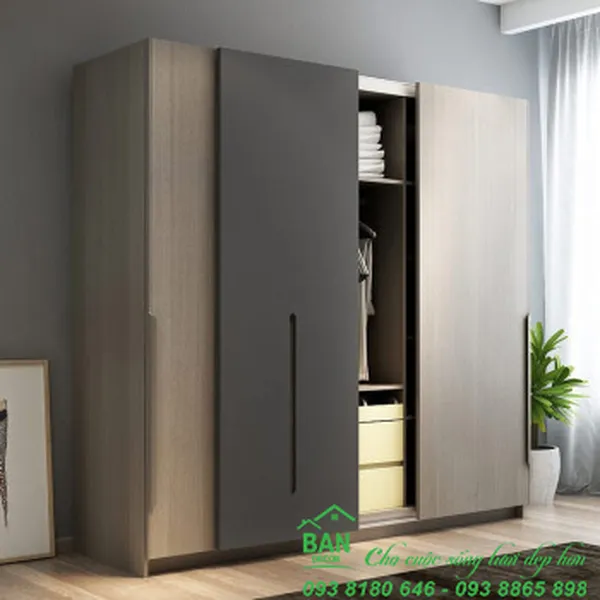 TỦ QUẦN ÁO CỬA LÙA CL 521