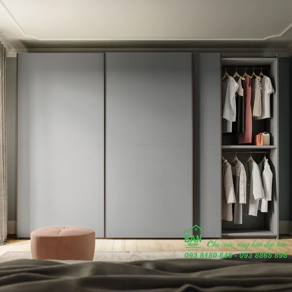 TỦ QUẦN ÁO CỬA LÙA CL 524