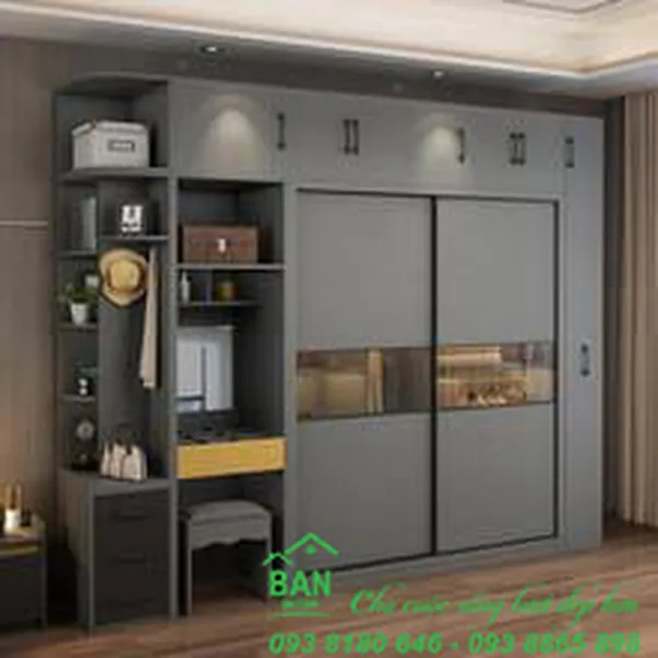 TỦ QUẦN ÁO CỬA LÙA CL 542