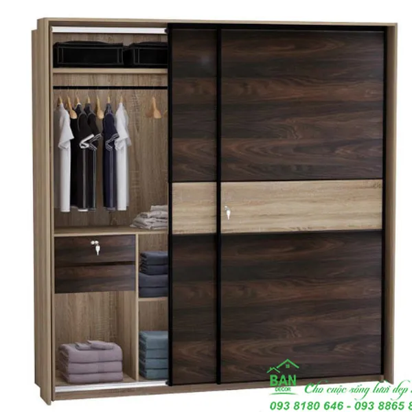 TỦ QUẦN ÁO CỬA LÙA CL 545