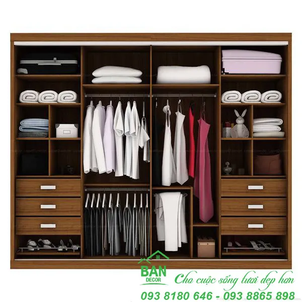  Tủ Quần Áo Đẹp Hiện Đại T384