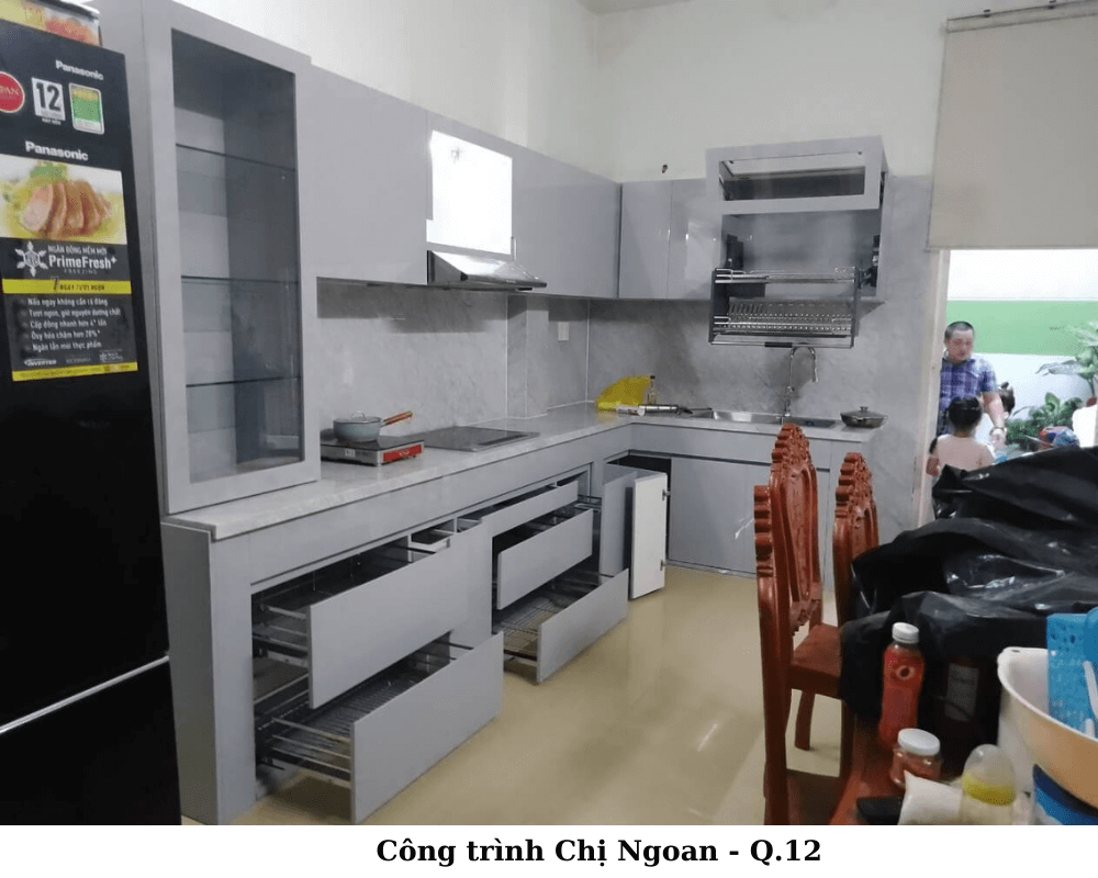 Tủ bếp nhựa Acrylic