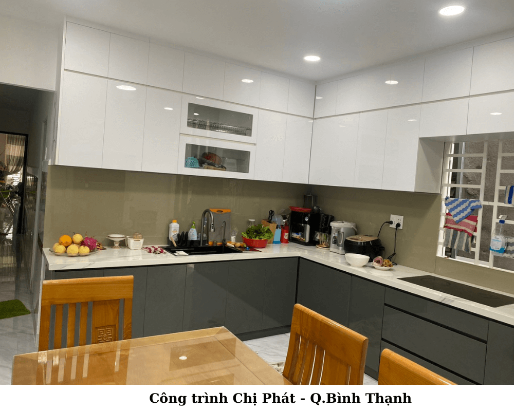 Tủ bếp nhựa Acrylic