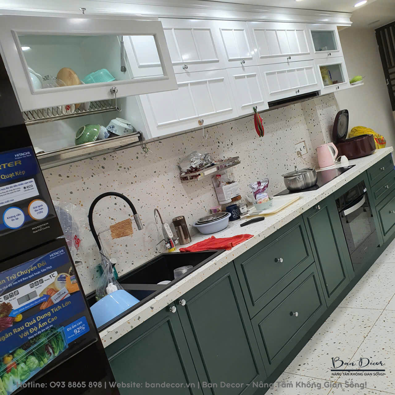 Tủ bếp gỗ công nghiệp