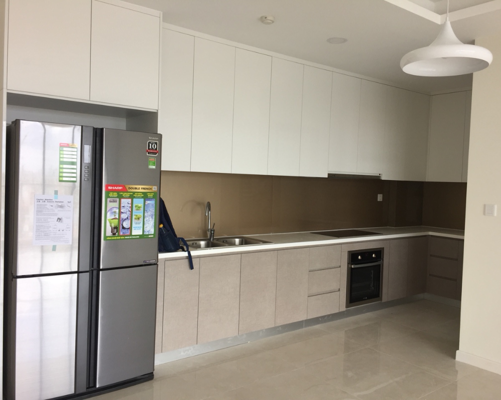 Tủ bếp gỗ công nghiệp