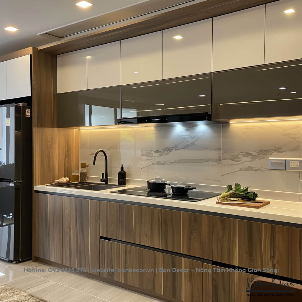 Tủ bếp nhựa Acrylic