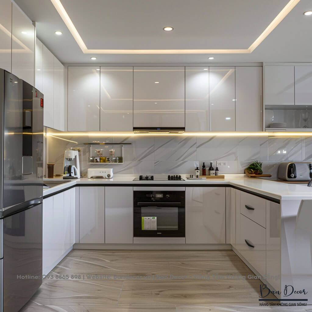 Tủ bếp nhựa acrylic