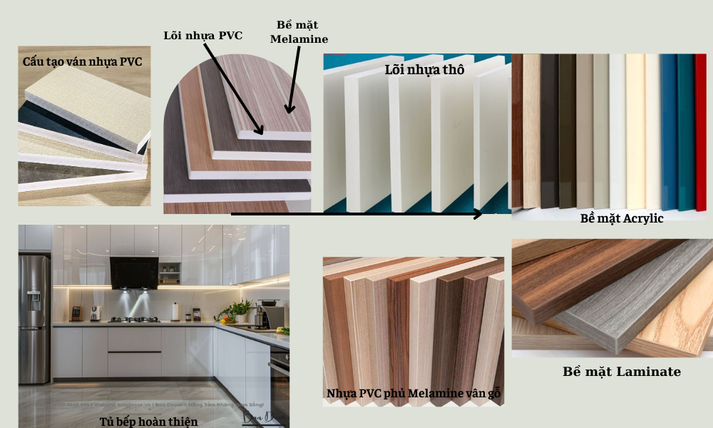 Tủ bếp nhựa cao cấp