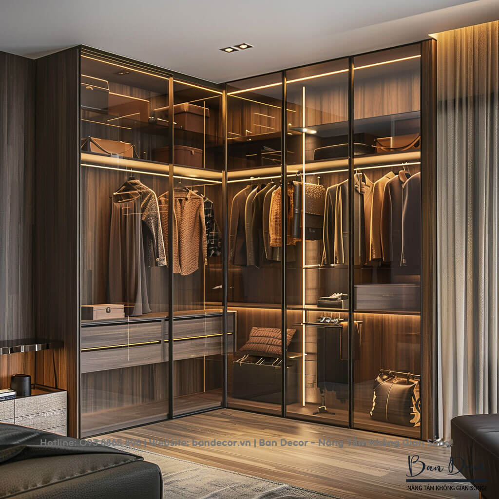 Tủ quần áo cánh kính