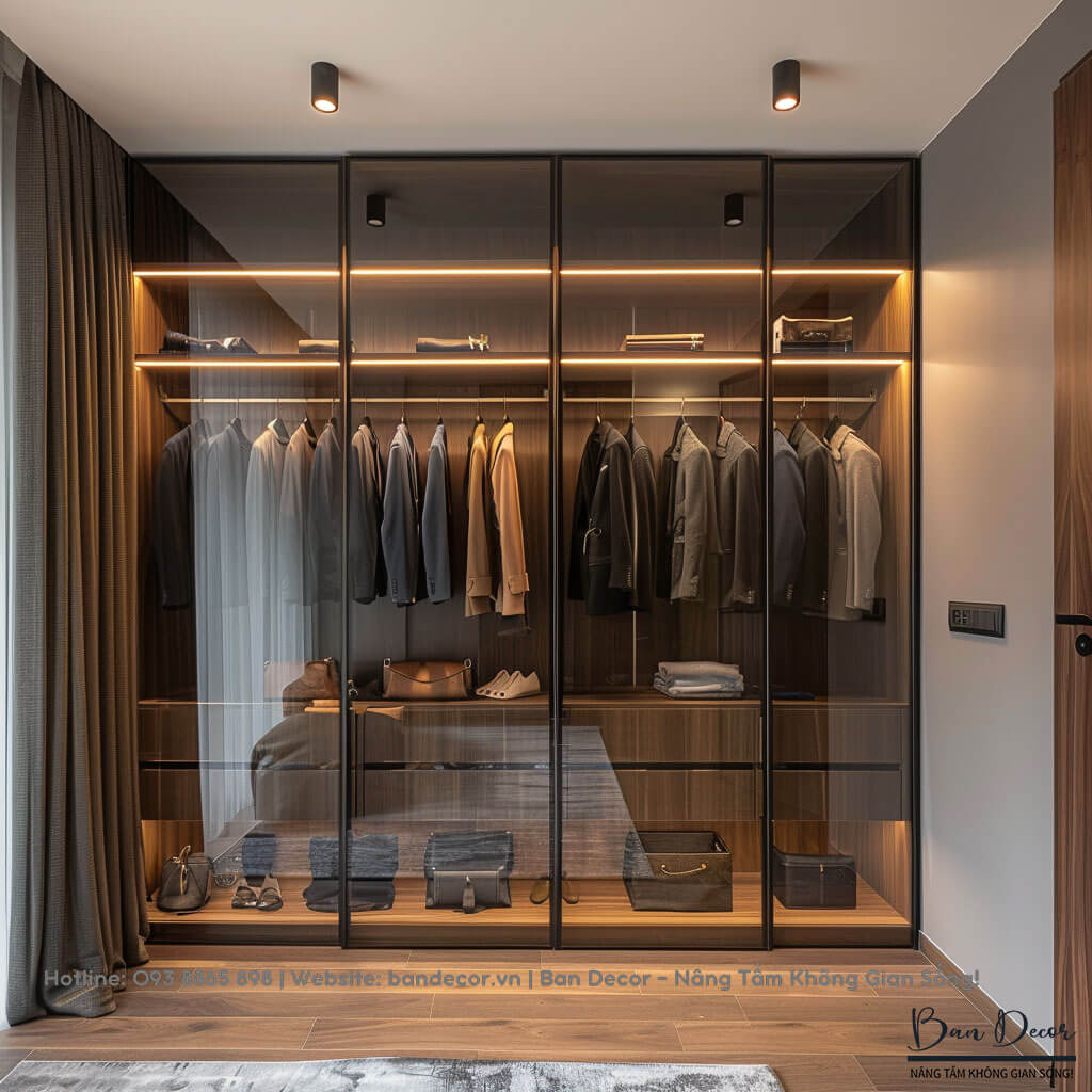 Tủ quần áo cánh kính