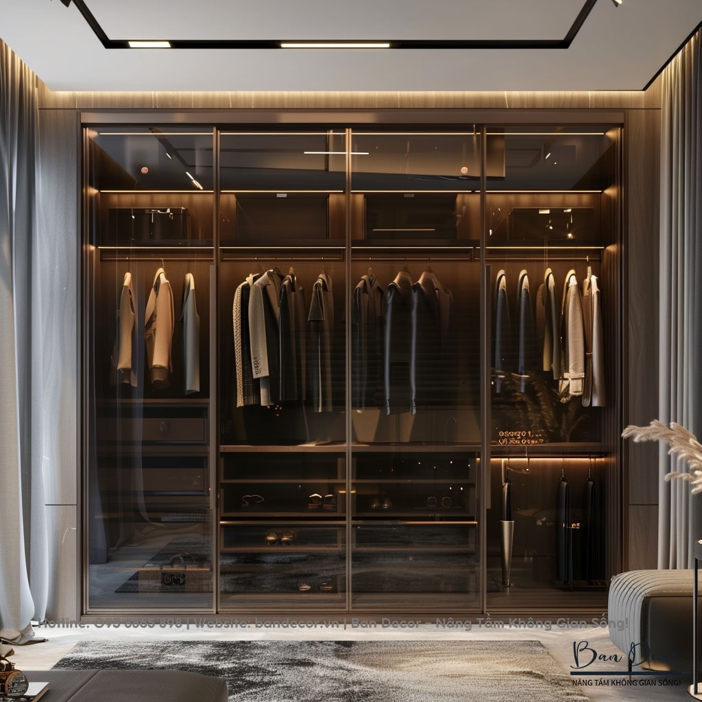 Tủ quần áo cánh kính lùa